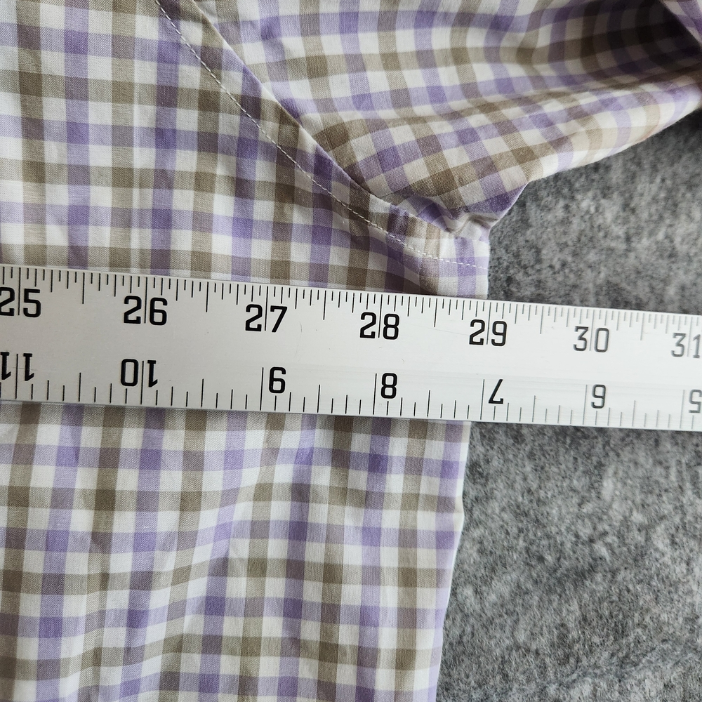 Tommy Bahama Island Zone Gingham Button Up Long Sleeve Shirt Men's 3XL Purple - Picture 8 of 9